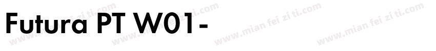 Futura PT W01字体转换